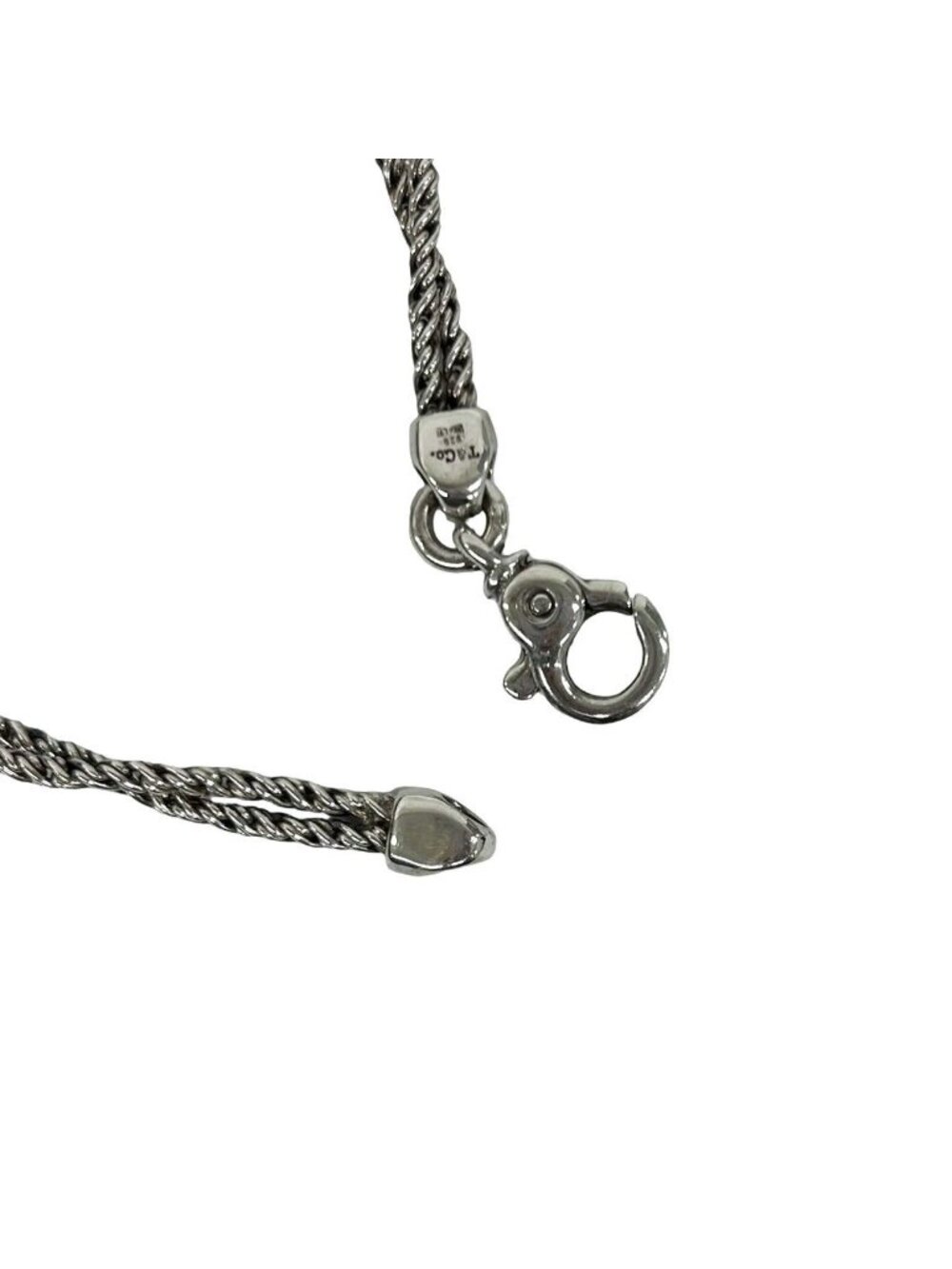 Tiffany & Co Bagged Vintage Double Rope Center Knot Bracelet 925 Sterling Silver - Picture 4 of 6